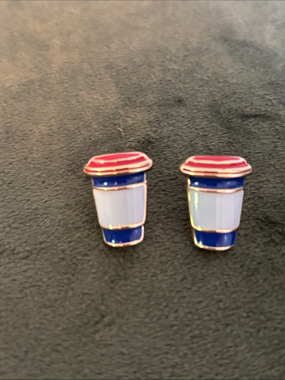 Kate Spade X Target Red, White & Blue Cup Stud Earrings